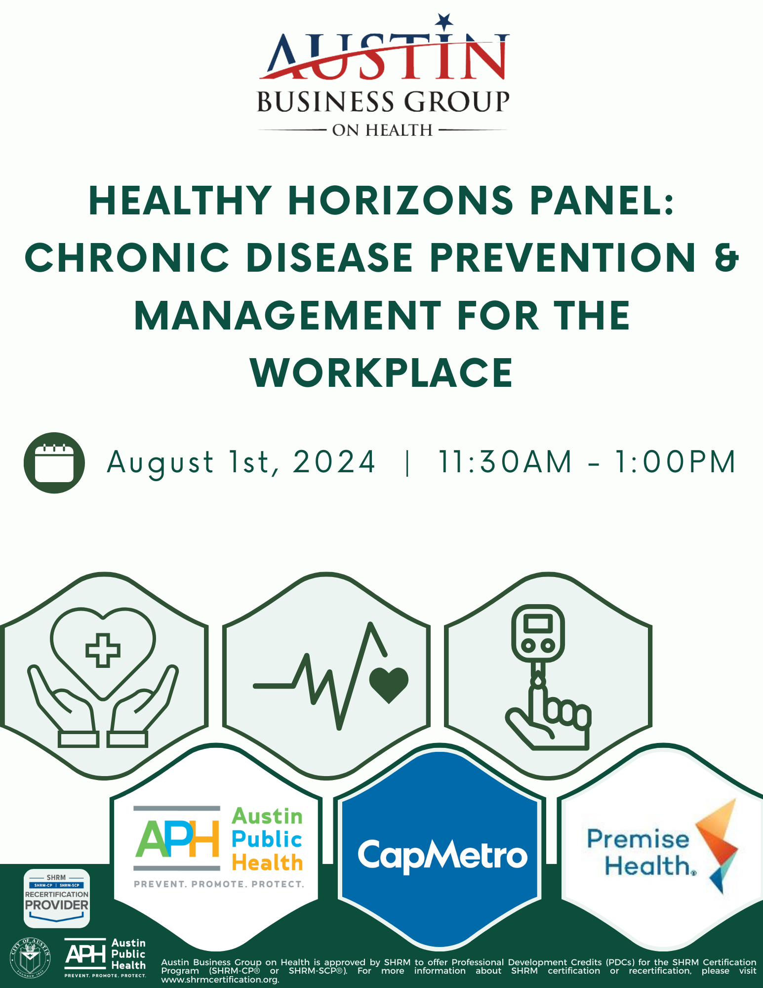 Healthy Horizons Panel: Chronic Disease Prevention & Management for the Workplace